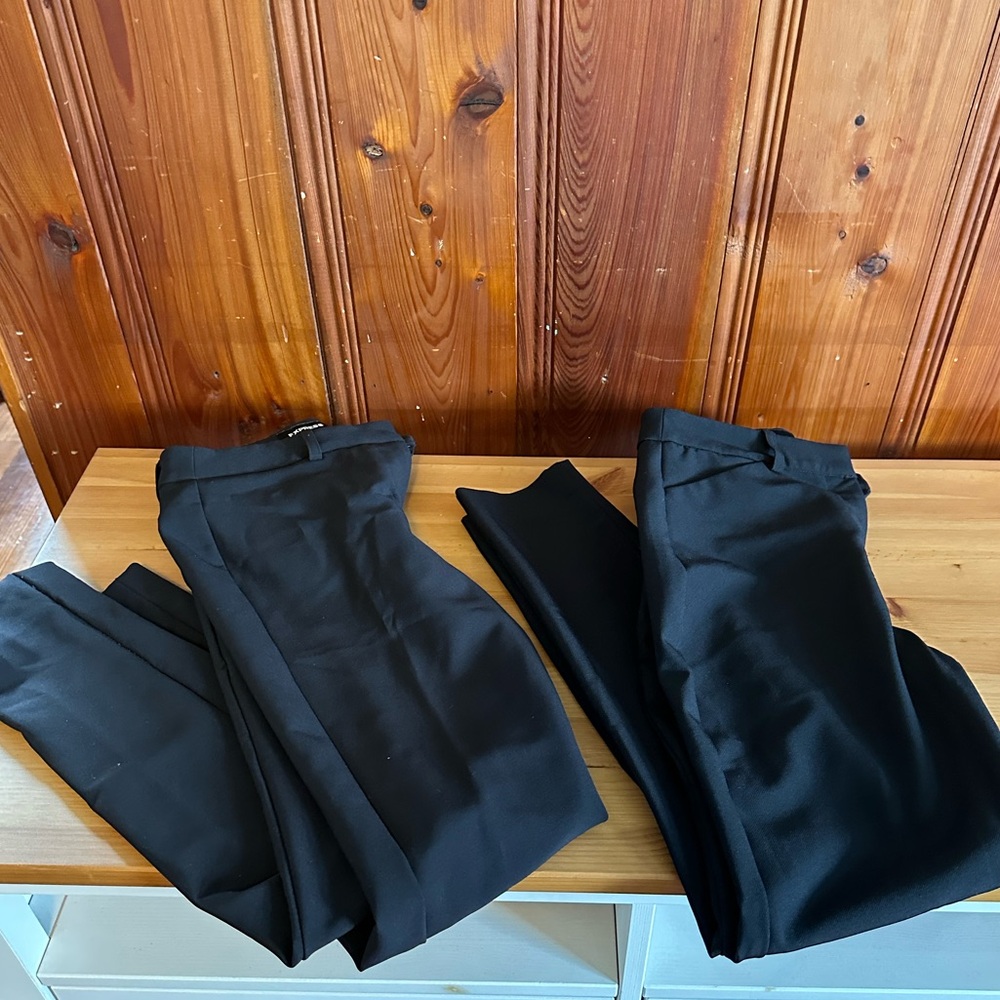 Express 2for1 Black Straight Leg Women's Pants